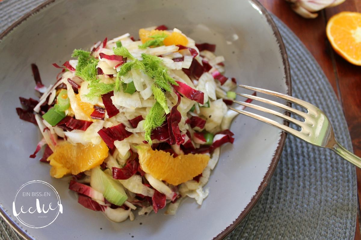 fruchtiger Radicchio-Salat mit Fenchel von einbissenlecker