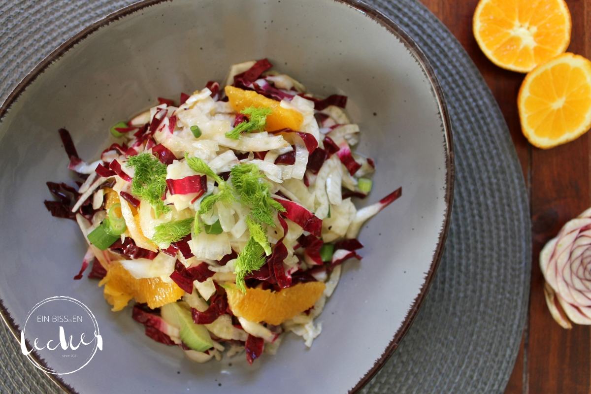 fruchtiger Radicchio-Salat mit Fenchel von einbissenlecker