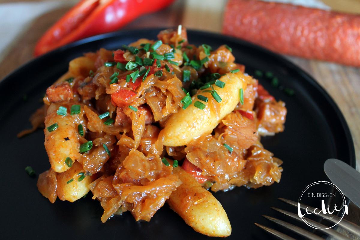 Schupfnudeln mit Sauerkraut von einbissenlecker