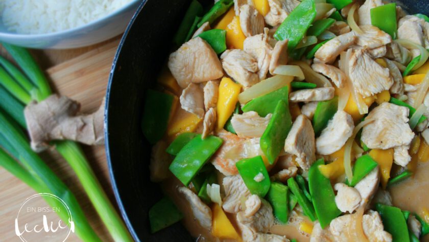 Pute mit Erdnuss-Mango-Soße © einbissenlecker.de