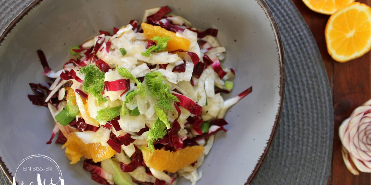 fruchtiger Radicchio-Salat mit Fenchel von einbissenlecker