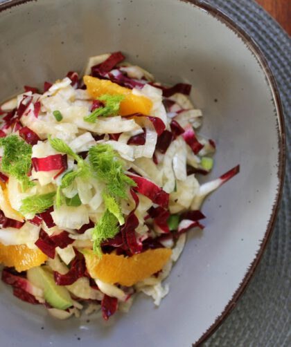 fruchtiger Radicchio-Salat mit Fenchel von einbissenlecker