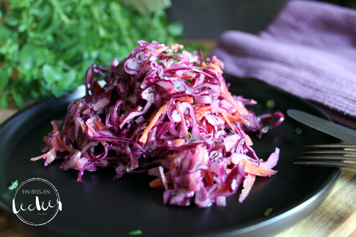 Cole Slaw aus Rotkohl von einbissenlecker