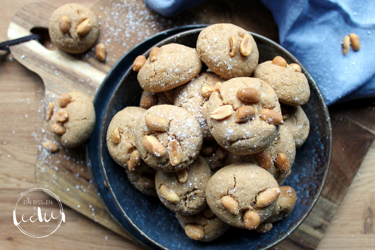 Erdnuss-Cookies von einbissenlecker