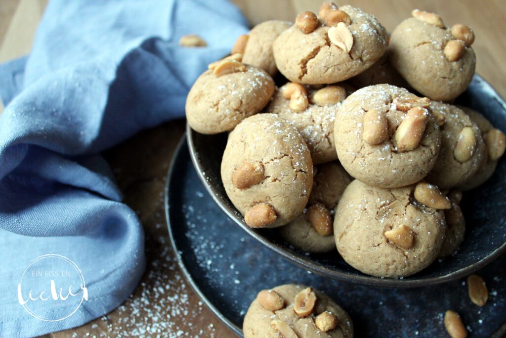 Erdnuss-Cookies von einbissenlecker