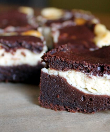 Cheesecake-Brownies von einbissenlecker