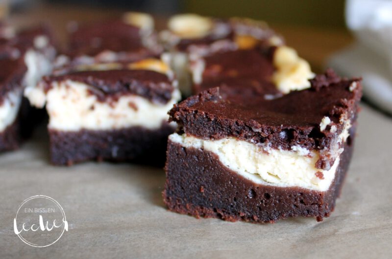 Cheesecake-Brownies von einbissenlecker