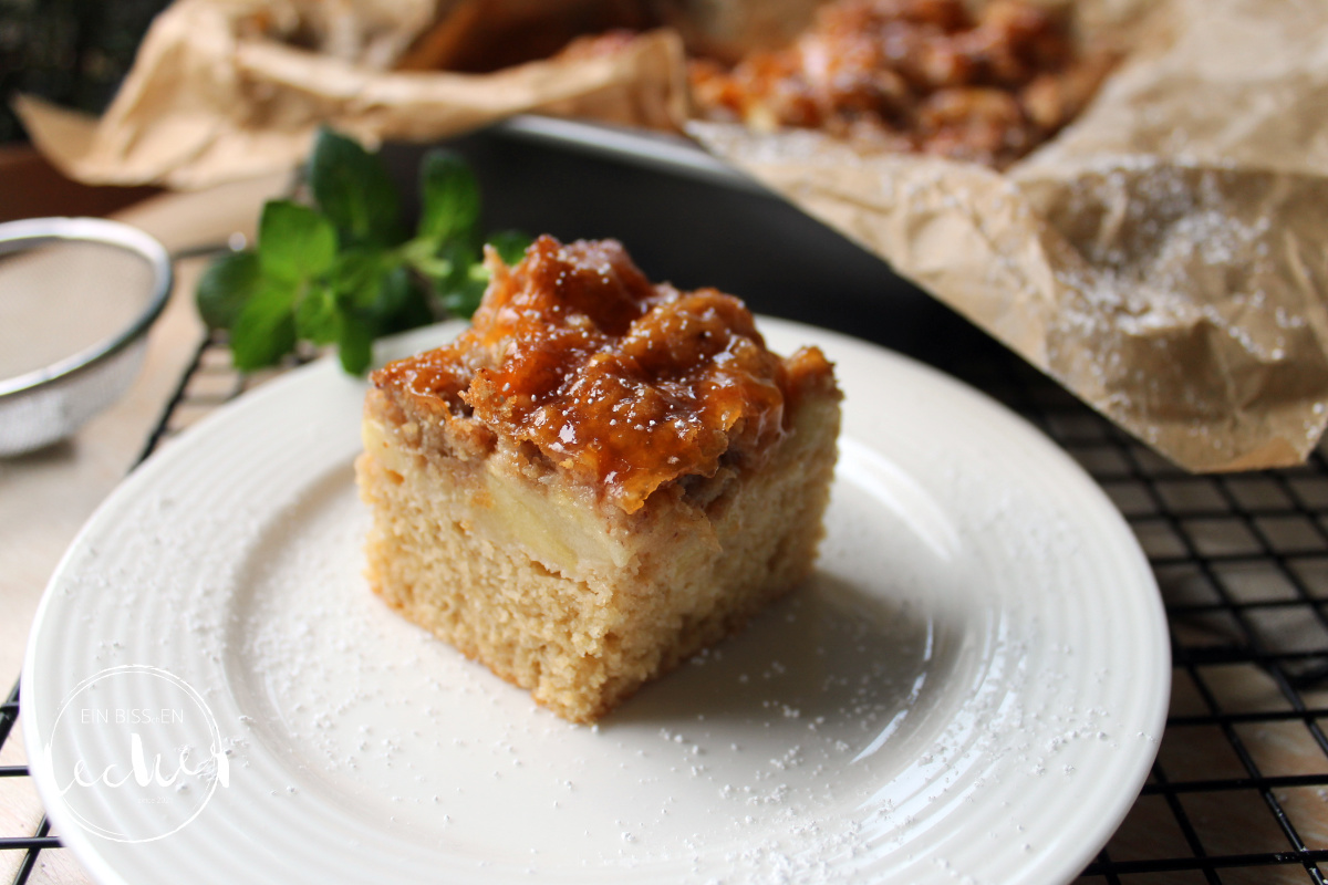 Memas Apfel-Streuselkuchen Vom Blech - Einbissenlecker