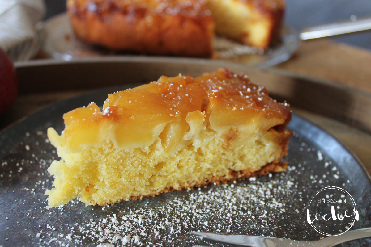 Karamell-Apfelkuchen von einbissenlecker