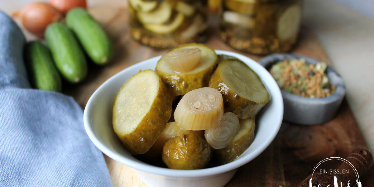 Eingelegte Gurken süß-sauer - ein Rezept von einbissenlecker.de Eingelegte Gurken süß-sauer - ein Rezept von einbissenlecker.de