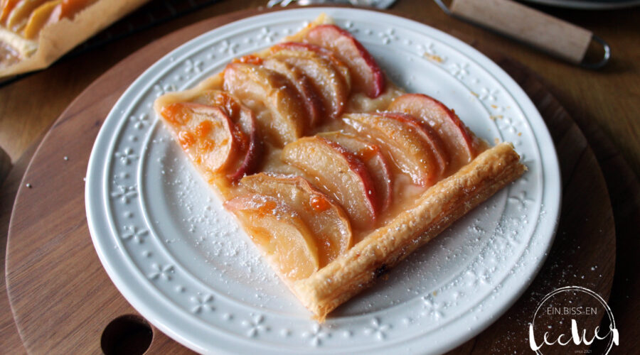 Apfel-Blätterteig-Tarte von einbissenlecker